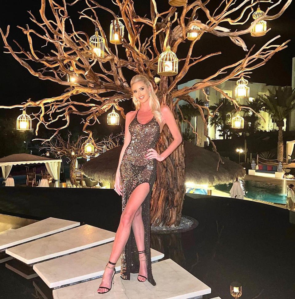 <p><strong>Location</strong><em>:</em> Cabo San Lucas, Mexico</p> <p><em>Selling Sunset</em> star Emma Hernan showed off her luxury dining experience at Las Ventanas al Paraiso on the tip of Mexico's Baja California Peninsula. The tropical resort is home to <a href="https://www.rosewoodhotels.com/en/las-ventanas-los-cabos/dining/arbol" rel="nofollow noopener" target="_blank" data-ylk="slk:Arbol;elm:context_link;itc:0;sec:content-canvas" class="link ">Arbol</a>, an Asian fusion restaurant that allows guests to enjoy a lantern-lit meal with stunning views of the Pacific Ocean. Stars like HGTV's <a href="https://people.com/travel/christina-hall-and-husband-josh-relax-in-mexico-two-weeks-after-wedding-42-and-hot-as-ever/" rel="nofollow noopener" target="_blank" data-ylk="slk:Christina Hall and her husband Josh;elm:context_link;itc:0;sec:content-canvas" class="link ">Christina Hall and her husband Josh</a> are also known to frequent the property. </p>