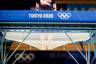 <p>TOKYO, JAPAN - JULY 30: Byrony Page of Great Britain competing on Women's Qualification during the Tokyo 2020 Olympic Games at the Ariake Gymnastics Centre on July 30, 2021 in Tokyo, Japan (Photo by Iris van den Broek/BSR Agency/Getty Images)</p> 