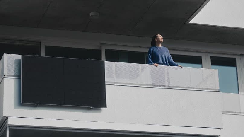 Apartment block dwellers are joining the solar boom - from their balconies.