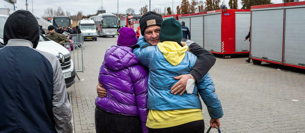 Certains réfugiés sont arrivés en France en mars.   - Credit:Simon Becker / Le Pictorium / MAXPPP / Le Pictorium/Maxppp