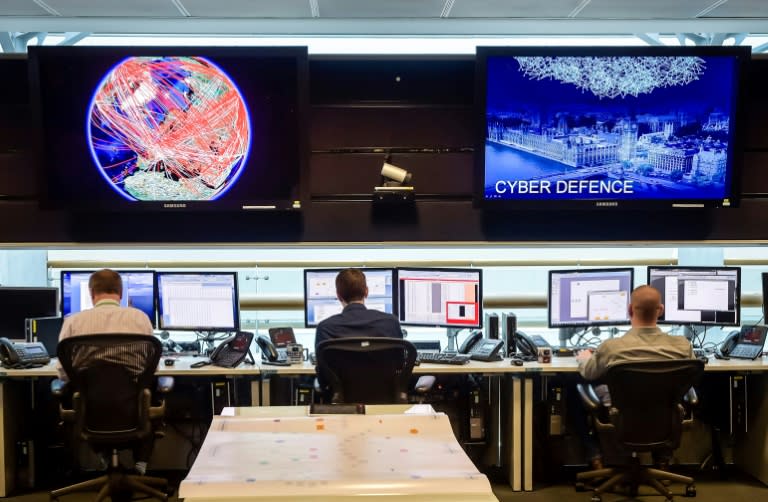 A general view of the 24 hour operations room at Britain's Government Communication Headquarters, which is one of the five Anglo-Saxon agencies that make up the 'five eyes' network