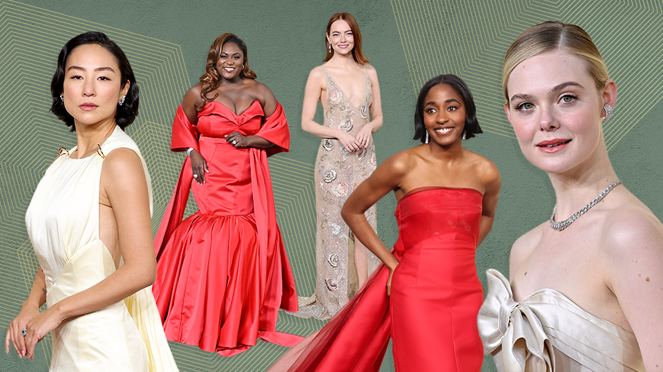 Red Carpet Trends 2024: Red Gowns, Side Parts, & Glowy Skin