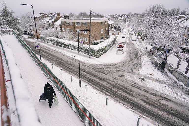 Londres; nieve; uk;  Mundo;