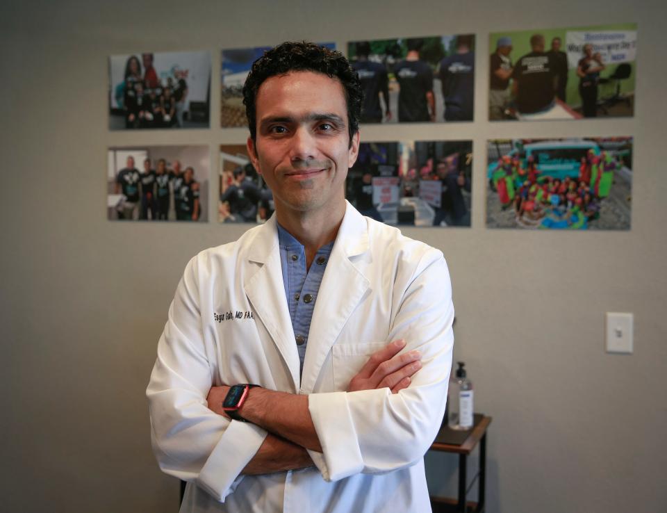 Dr. Esgar Guarín poses for a photo at his SimpleVas office in Pleasant Hill on Tuesday, July 12, 2022.