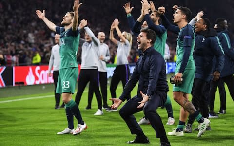 It all seems a world away from when he led Tottenham to the Champions League final after a historic win over Ajax - Credit: REX