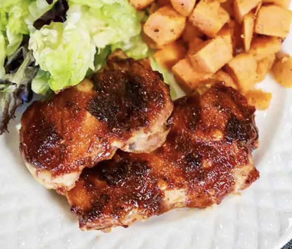 <p>Eating on a Dime</p><p>The hint of Chipotle adds the perfect amount of heat. </p><p><strong>Get the Recipe: <a href="https://www.eatingonadime.com/crock-pot-chipotle-bbq-chicken-thighs/" rel="nofollow noopener" target="_blank" data-ylk="slk:Crockpot Chipotle Chicken Thighs;elm:context_link;itc:0;sec:content-canvas" class="link ">Crockpot Chipotle Chicken Thighs</a></strong></p>