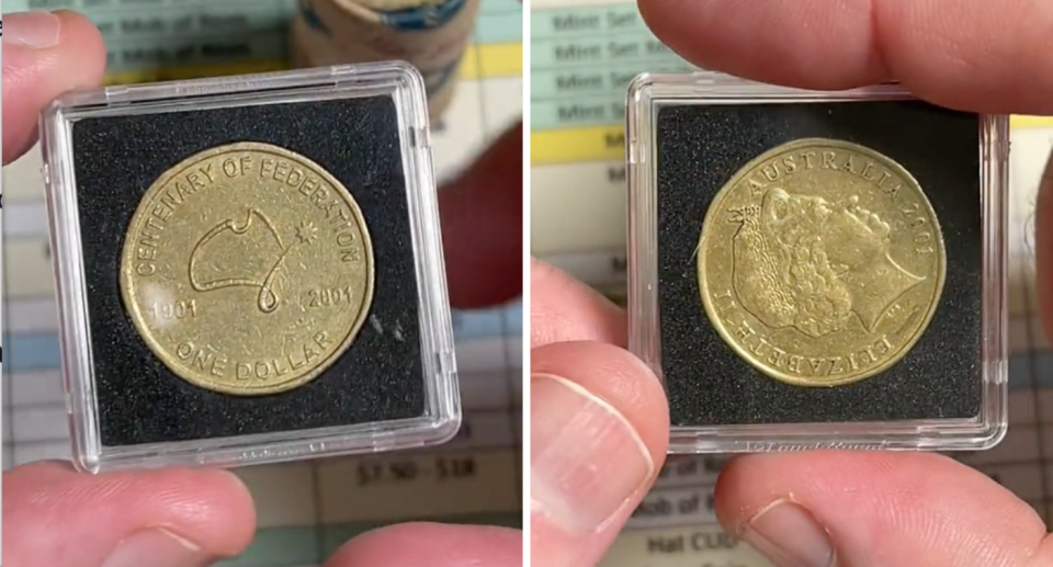 $1 federation coin rotated