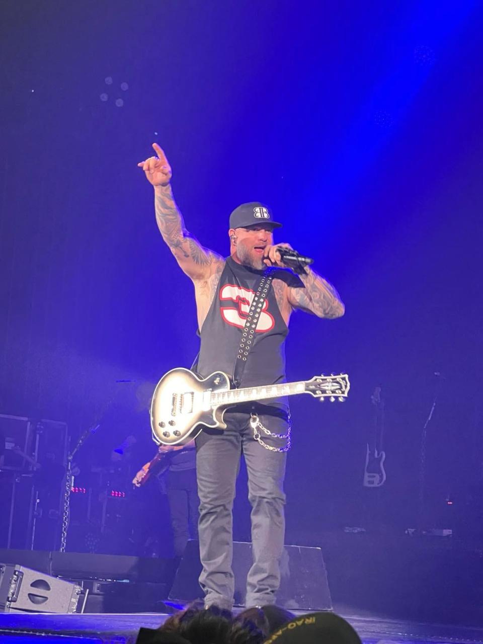 Country music artist Brantley Gilbert performs in March at the Canton Memorial Civic Center.