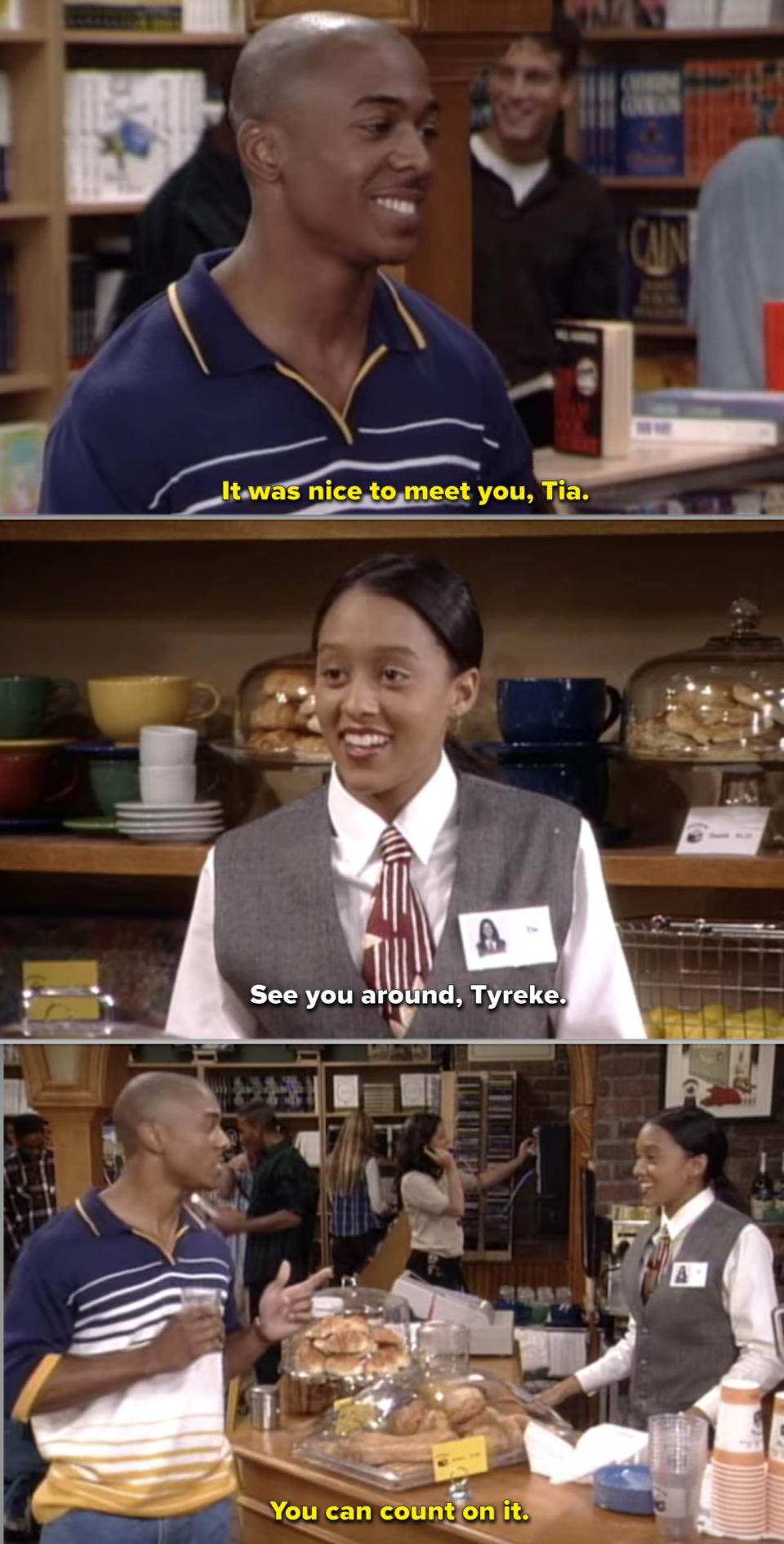 Tia meeting Tyreke at work