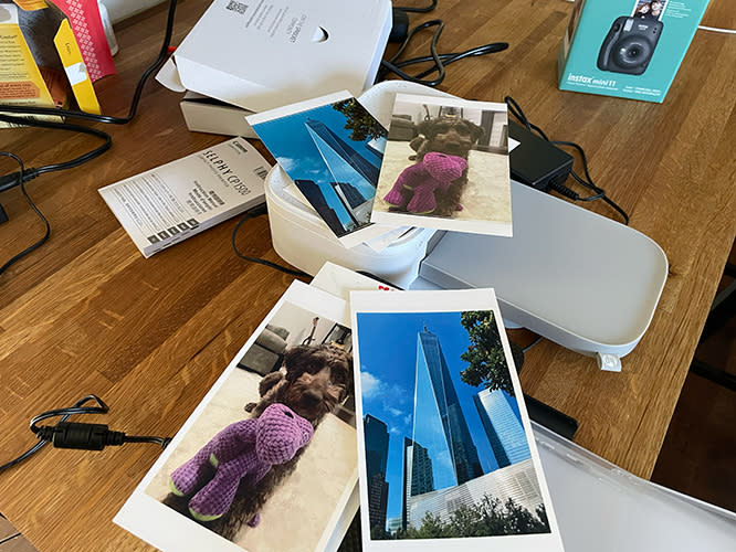 testing printing photos using photo phone printers