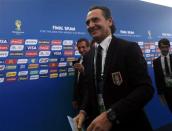 Italy's coach Cesare Prandelli arrives for the draw for the 2014 World Cup at the Costa do Sauipe resort in Sao Joao da Mata, Bahia state, December 6, 2013. REUTERS/Ricardo Moraes