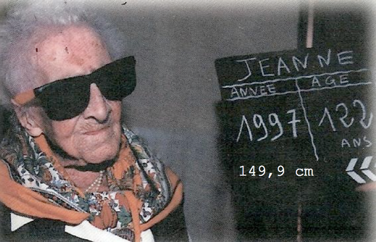 <span class="caption">Jeanne Calment.</span> <span class="attribution"><span class="source">Arne Hendriks/Flickr</span>, <a class="link " href="http://creativecommons.org/licenses/by-sa/4.0/" rel="nofollow noopener" target="_blank" data-ylk="slk:CC BY-SA;elm:context_link;itc:0;sec:content-canvas">CC BY-SA</a></span>