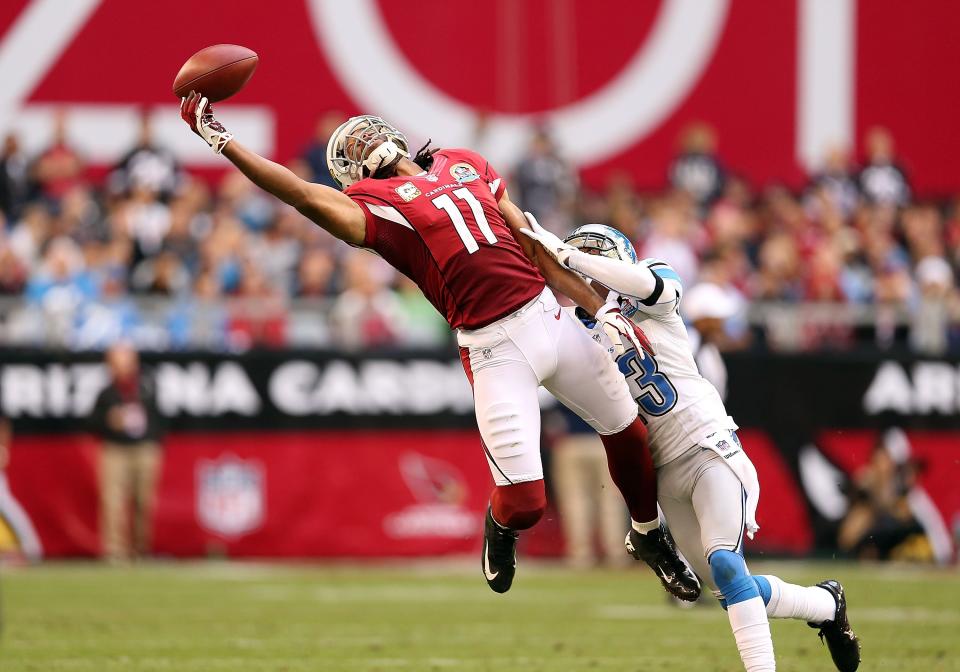 <b>No. 9 Larry Fitzgerald:</b> <br>$16,140,000 for the 2013 season<br> $135,630.25 per day <br> $5,651.26 per hour <br> $94.19 per minute <br> $1.57 per second