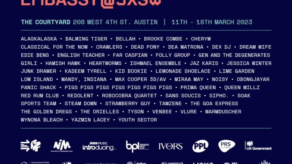 British Music Embassy and Consequence Announce 2023 SXSW Lineup