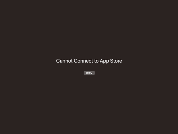 Cannot connect.