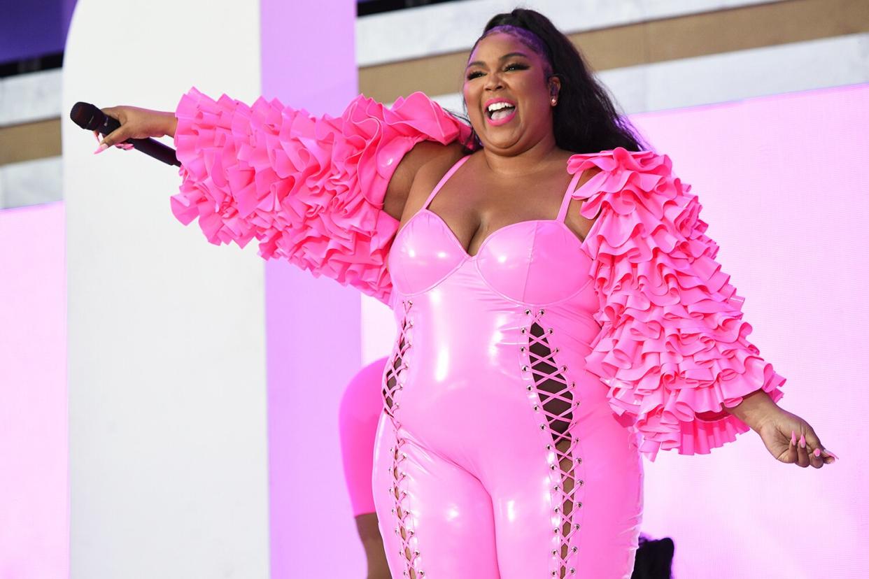 Lizzo performs onstage during Global Citizen Live, New York on September 25, 2021 in New York City.