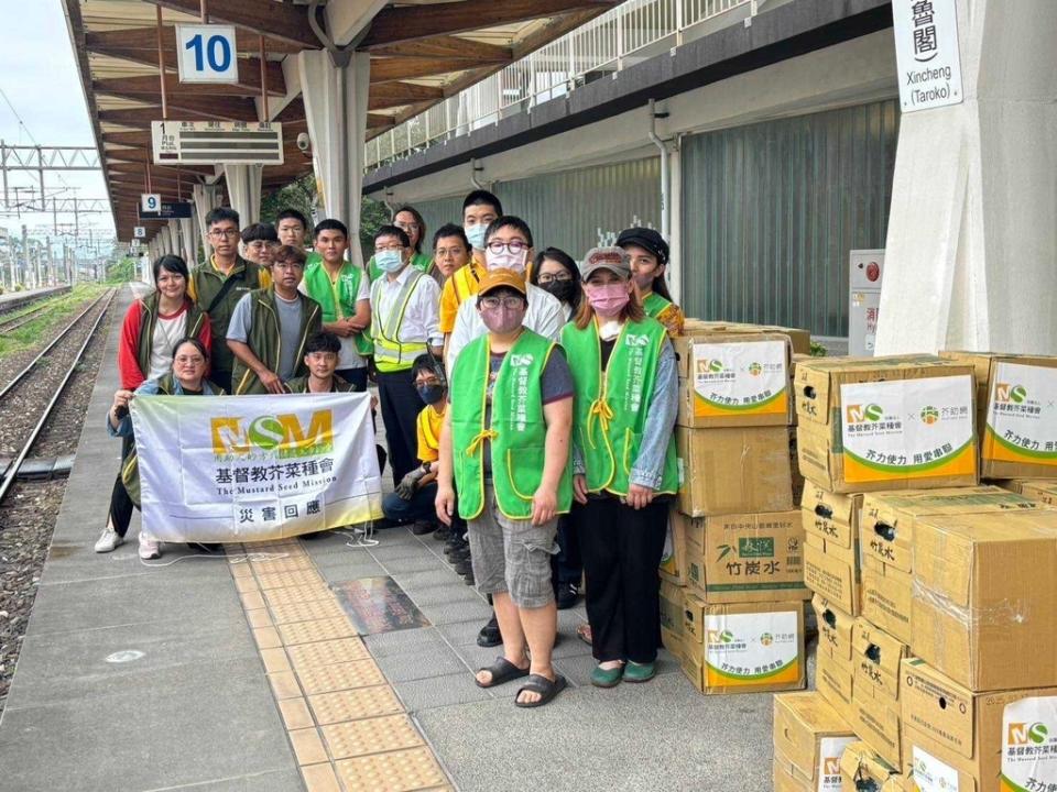 圖說：基督教芥菜種會於403花蓮震後第一時間，提供新城鄉的習藝所作為災民臨時安置避難區，安置1149人次、提供3019人次餐食並給予災戶緊急救助及扶助金。（圖/基督教芥菜總會提供）