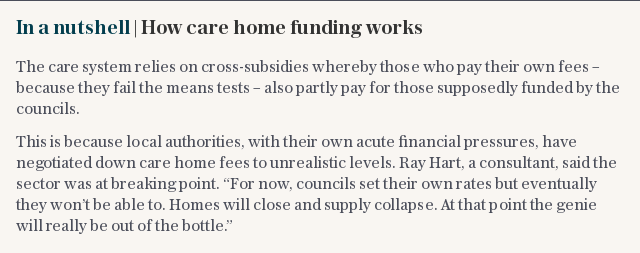 In a nutshell | How care home funding works