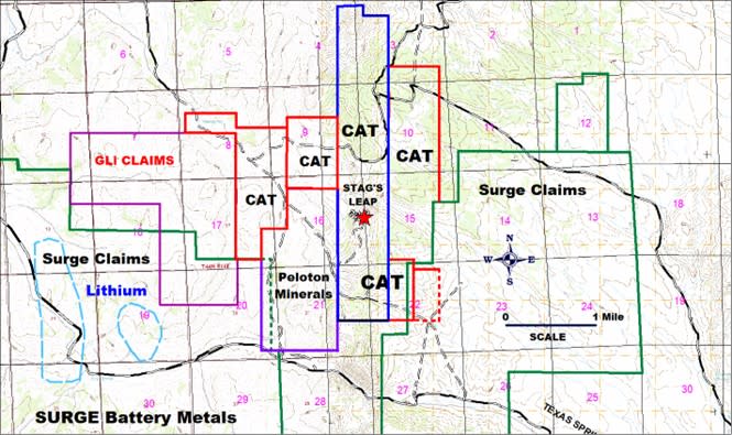 Figure 1. New CAT Claim Boundaries, Gold Jackpot Area