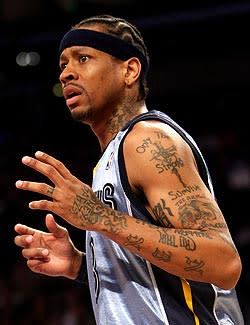 Allen Iverson played only three games with the Grizzlies before parting ways with the team