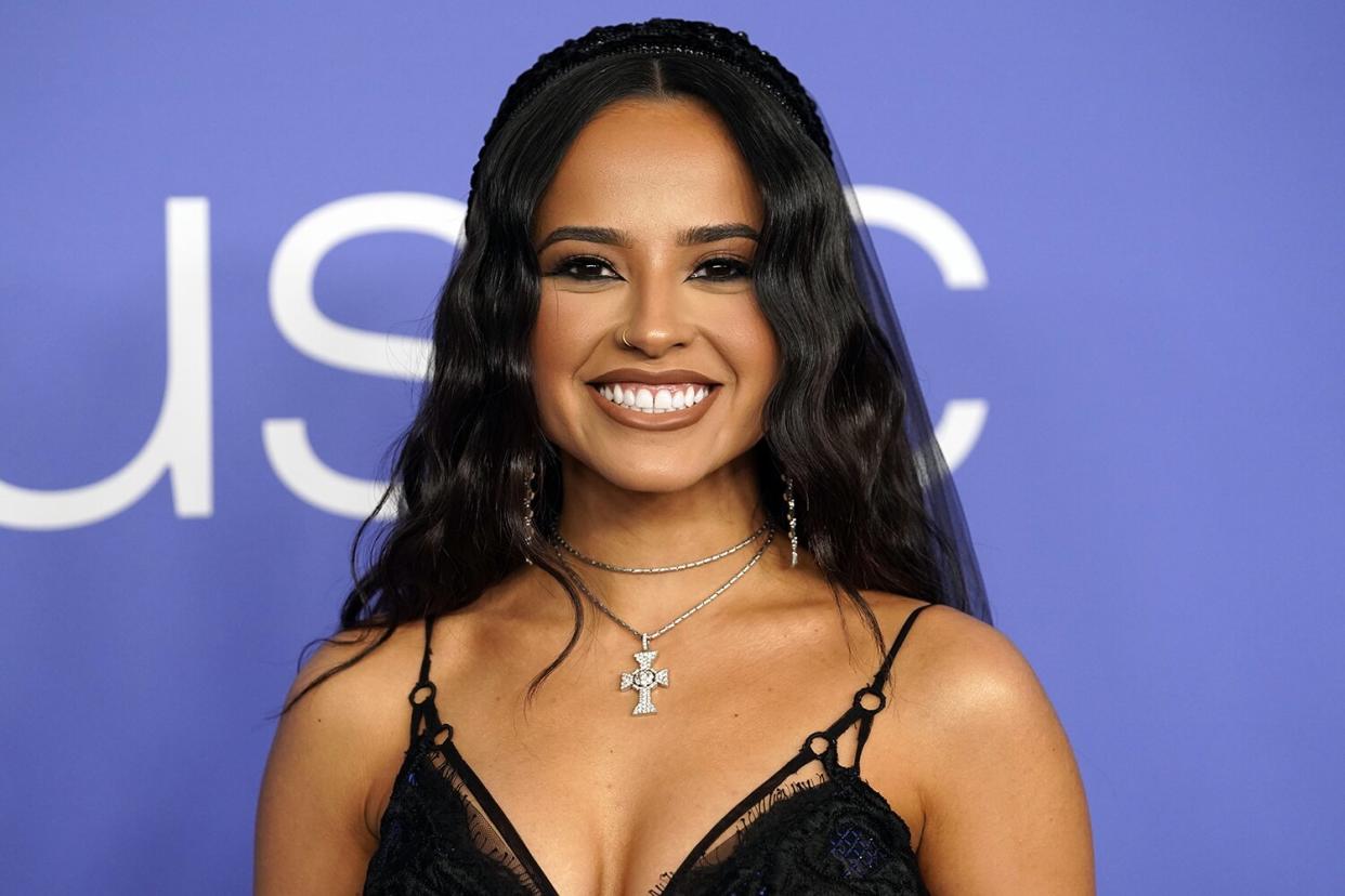 Becky G poses at the 2023 Billboard Women in Music Awards