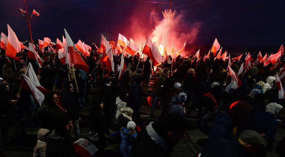 Nationalists marched in Warsaw as Poles celebrate Independence Day