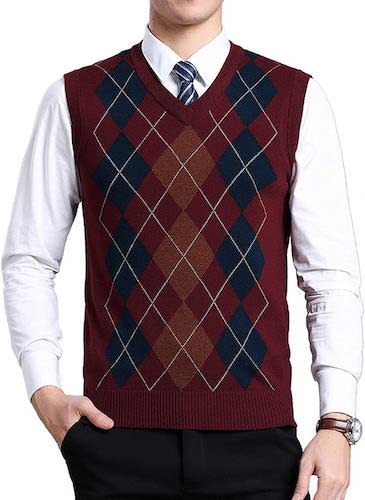 Zoroley Argyle Sweater Vest easy costume ideas