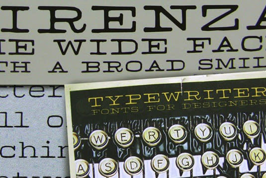 Example text using Firenza, one of the best typewriter fonts