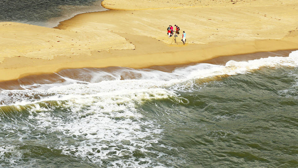 Palm Cove, pictured here where the Ironman 70.3 event took place. 