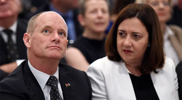 Premier Campbell Newman has put his party's fall in the polls to down to 