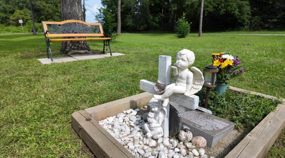 A memorial exists at the rest stop where Tammy Penner's body was found near Guelph, Ont., in 2005. Local community members, including the Rockwood Knights of Columbus, created it and maintained it to remember the woman for years before anyone knew who she was.