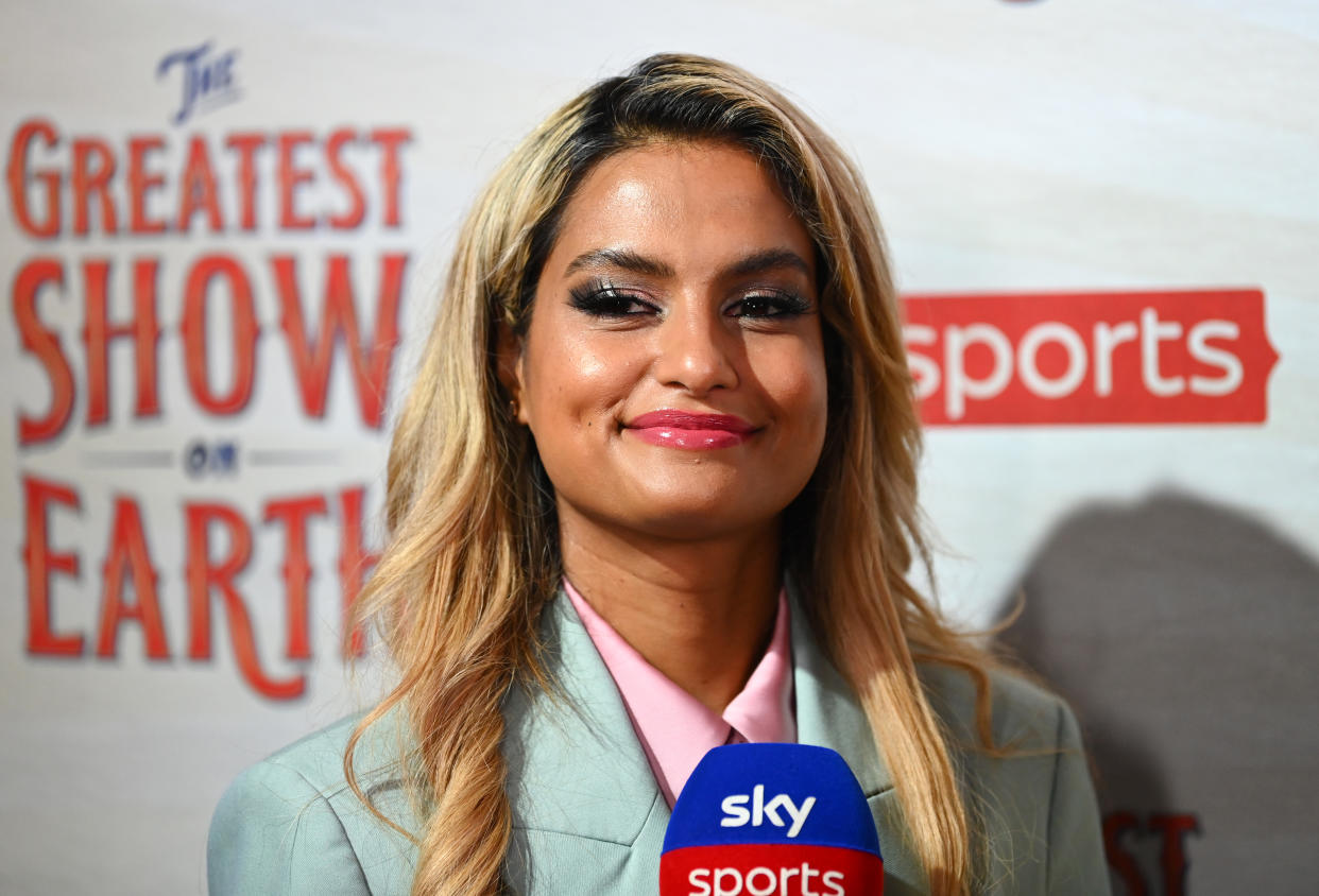 Melissa Reddy attends the Sky Sports Opening Night party of the 23/24 Premier League season, at Village Underground on August 11, 2023 in London, England. (Photo by Joe Maher/Getty Images for Sky Sports)
