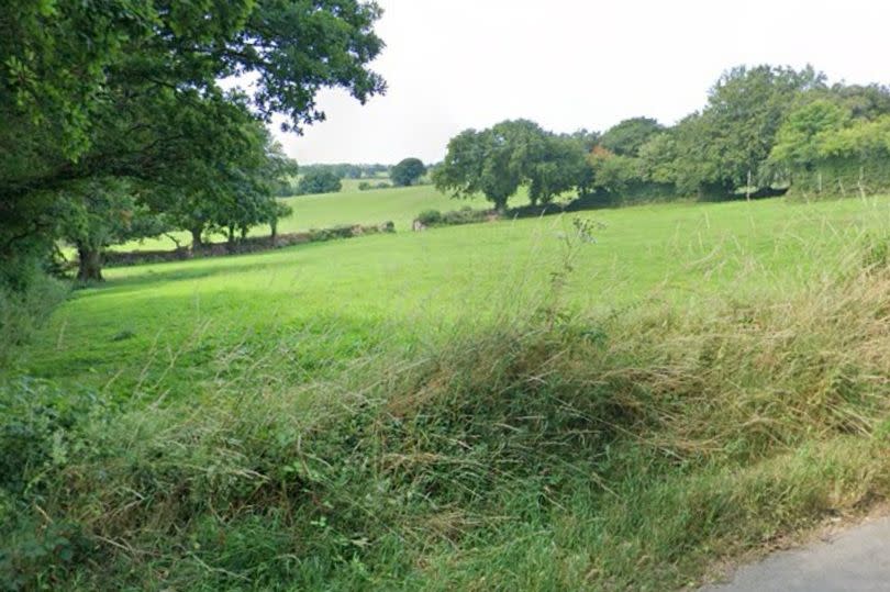 South Hill Road, Callington near where the Islamic burial ground is being proposed