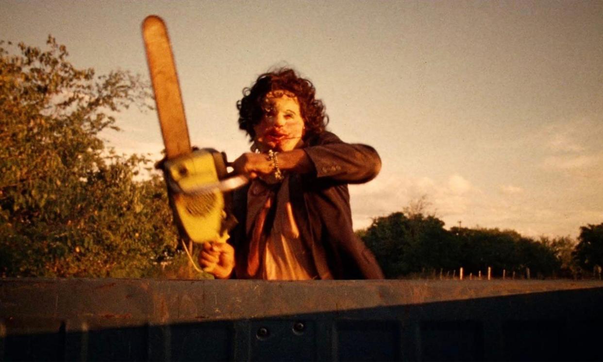 <span>Stomach-churning … Gunnar Hansen as Leatherface.</span><span>Photograph: Pictorial Press Ltd/Alamy</span>