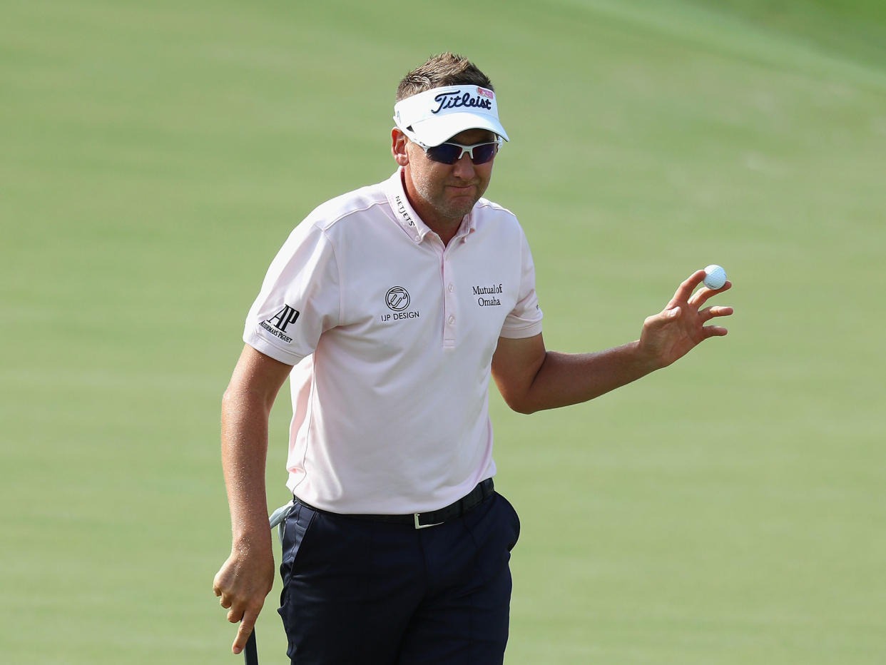 Ian Poulter finished second at the Players Championship behind winner Si Woo Kim: Getty