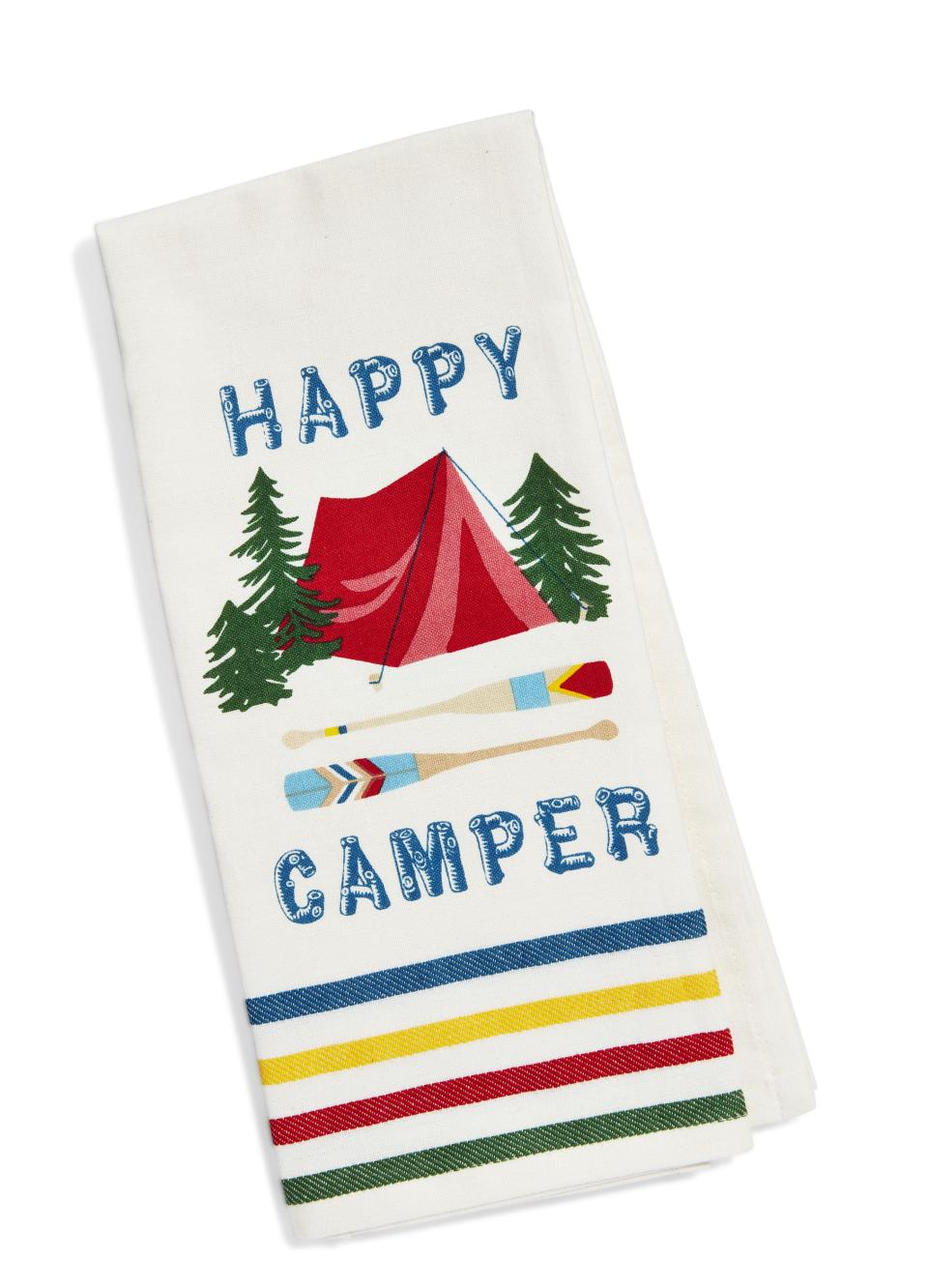 7) Happy Camper Kitchen Towel