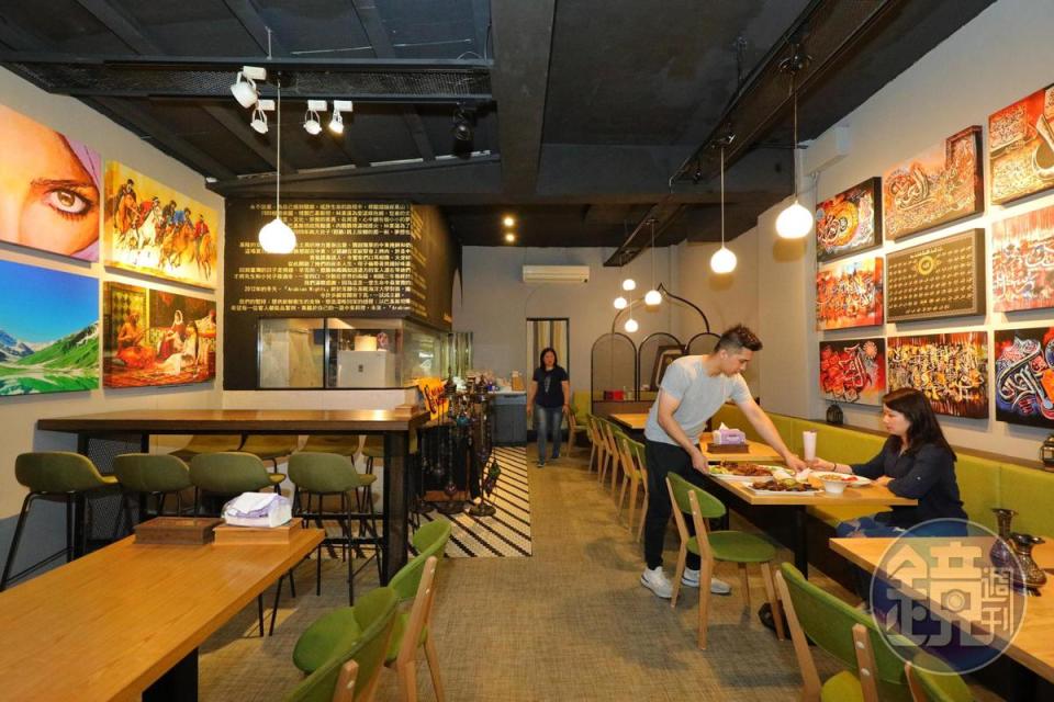 餐廳從基隆搬進台北市，空間變得寬敞。