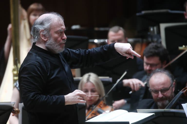El director Valeri Gergiev, en un concierto que ofreció con la Orquesta Sinfónica del Teatro Mariinsky, en enero pasado