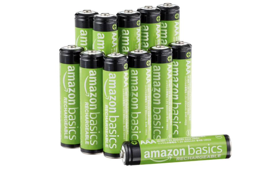 Paquete de 12 pilas recargables AAA de Amazon Basics. (Foto: Amazon)