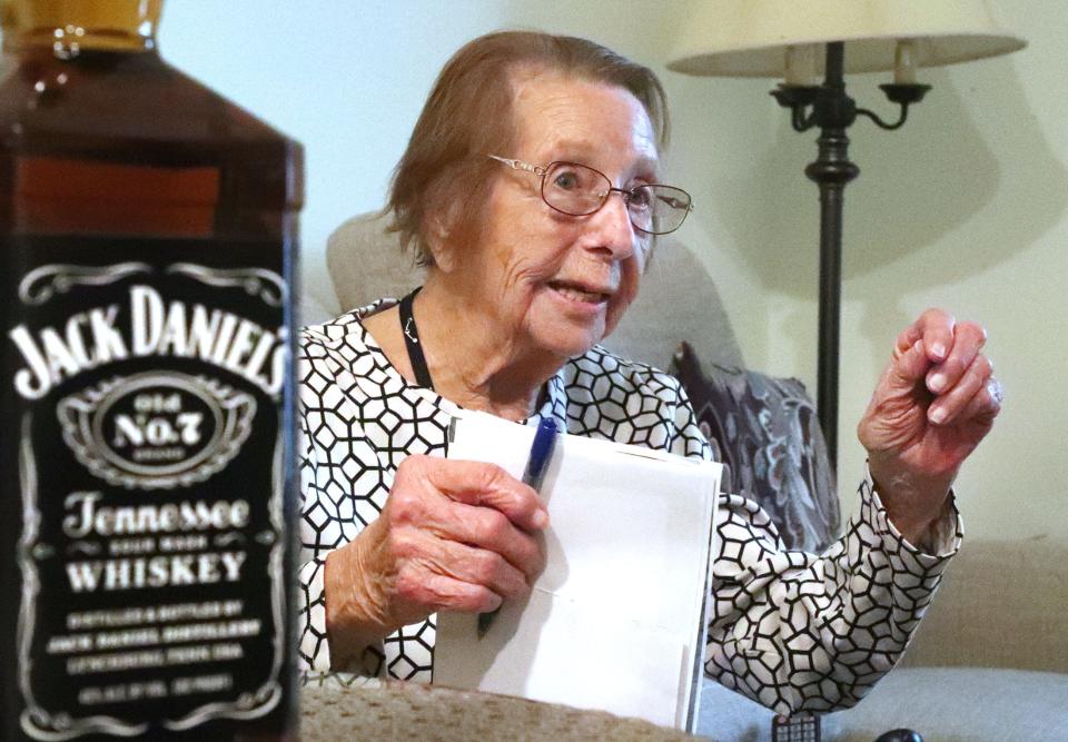 Lorene Amick, who will turn 103 years old on New Year's Eve, tells the story of her life. It's a tale that includes moonshiners, NASCAR legends and world travels. Nearby, a bottle of Jack Daniels is ready for her daily ritual of a splash of whiskey over ice.