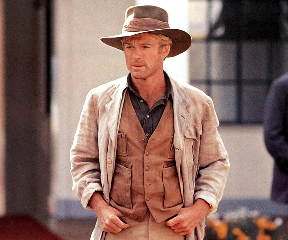 <p>By the time Redford starred in 1985’s <i>Out of Africa</i>, alongside Meryl Streep, he was a showbiz veteran who had this whole Hollywood thing down. The newly divorced leading man, who was 49 when the film was released, was also as handsome as ever. (Photo: Mary Evans/Ronald Grant/Everett Collection)</p>