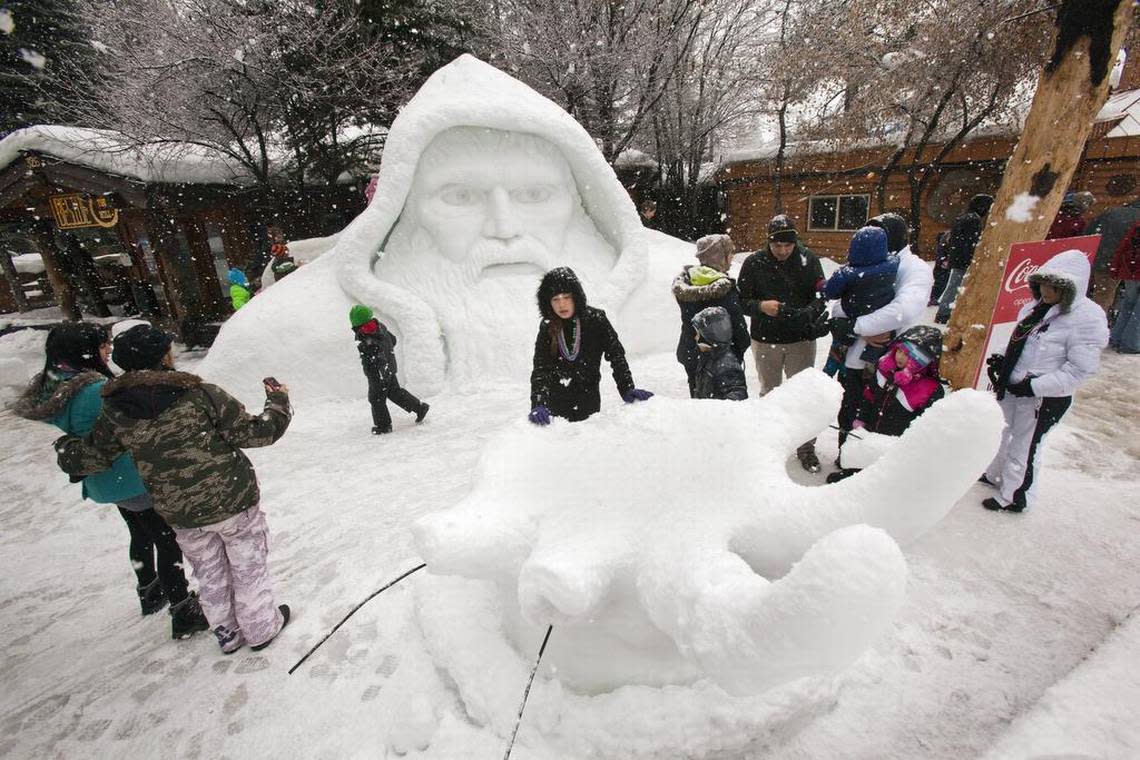 Snow sculptures are the centerpiece of the McCall Winter Carnival, going on now through Sunday, Feb. 5.