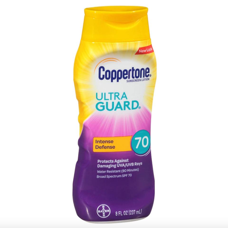 <h1 class="title">coppertone ultraguard spf 70 sunscreen lotion</h1><cite class="credit">Courtesy of brand</cite>