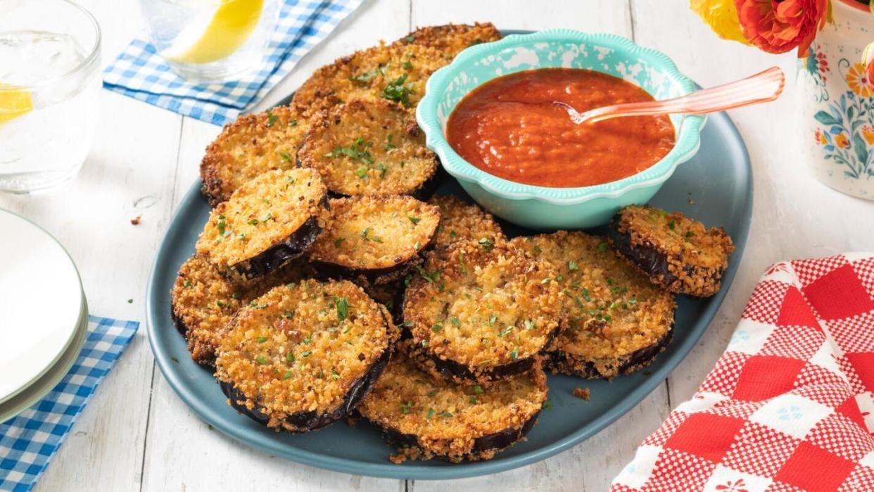 fried eggplant labor day appetizers