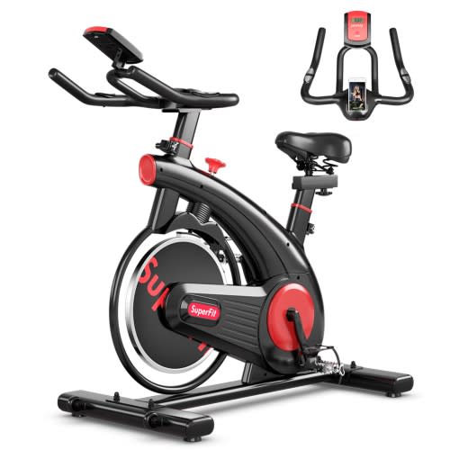 SuperFit Stationary Indoor Cycling Bike. Image via Best Buy.