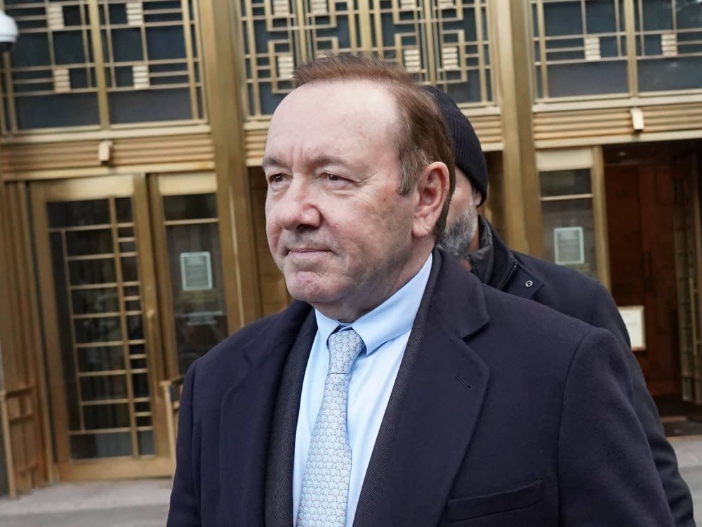 Kevin Spacey vor dem Gerichtsgebäude in New York. (Bild: imago/ZUMA Wire)