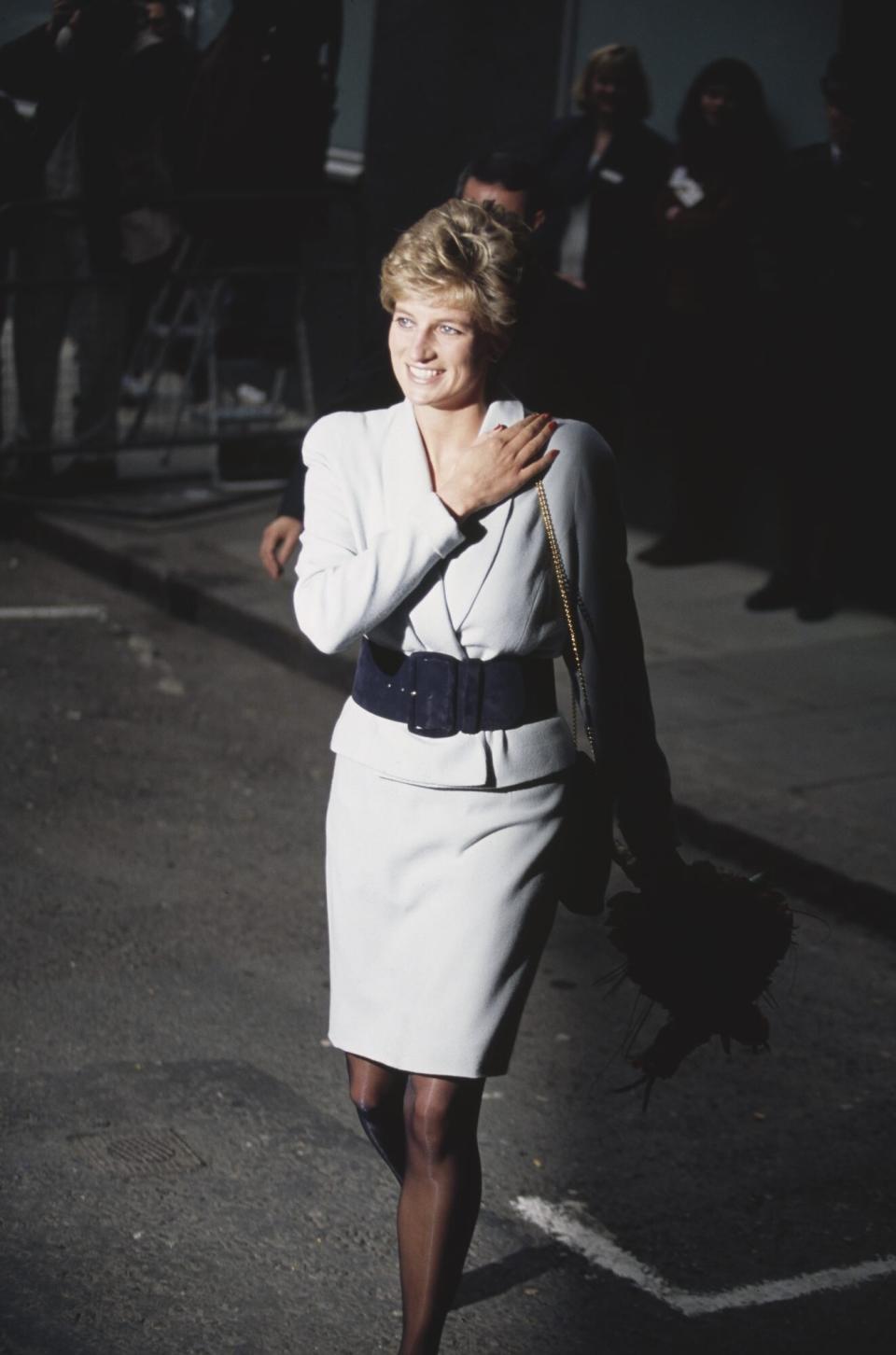 Princess Diana Visits The Mortimer Market Centre