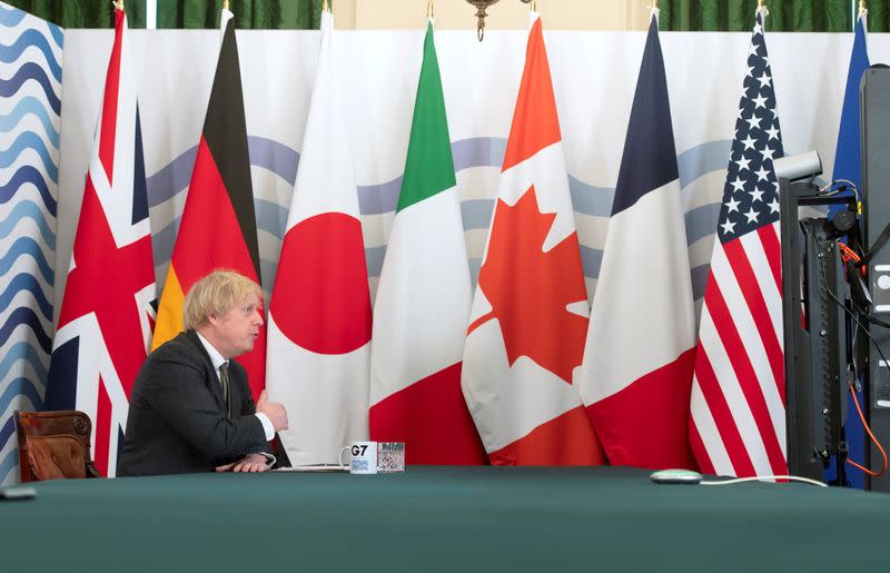 G7 Summit seen from Downing Street in London