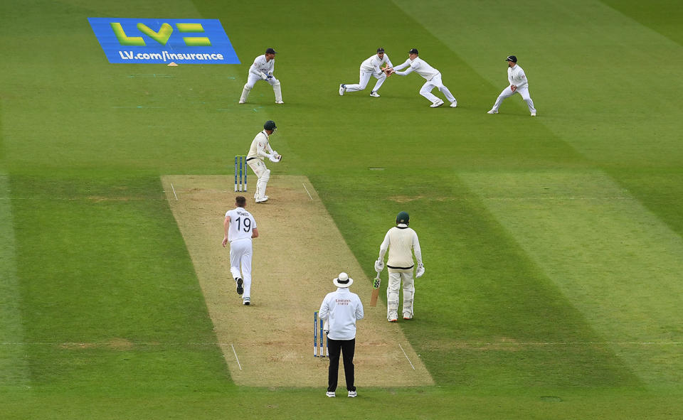 Zak Crawley dismisses David Warner with a brilliant catch in the fifth Ashes Test.
