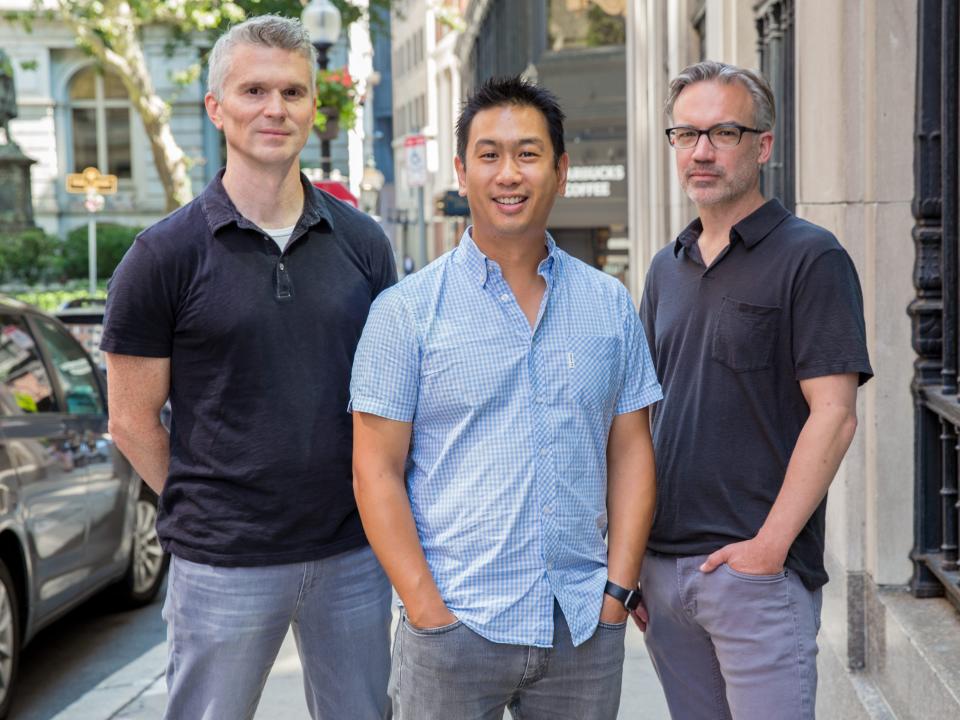 Jellyfish cofounders Phil Braden, Andrew Lau, and David Gourley